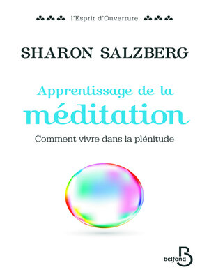 cover image of Apprentissage de la méditation